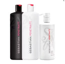 Kit Sebastian Penetraitt Shampoo 1L + Condicionador 1L + Máscara 500ml