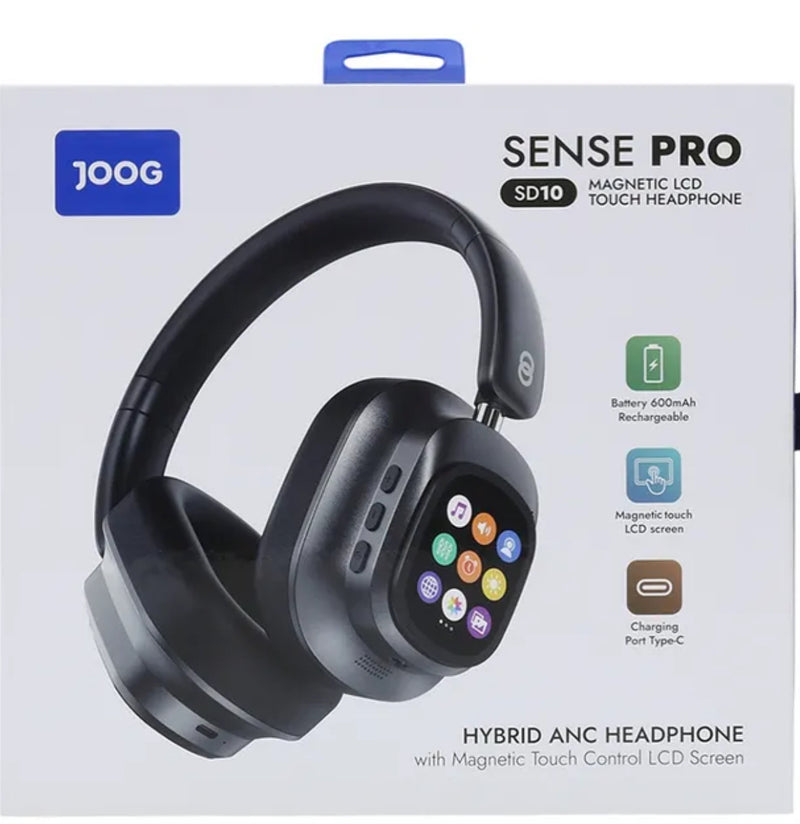 Fone de ouvido sem fio Joog Sense Pro ANC Magnetic Touch Control LCD - Silver