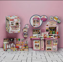 Caixa kit Mini mercadinho  Tamaño do mercadinho58.5x58x17.5cm-kit cozinha faz de conta